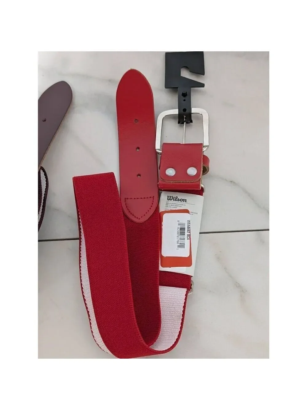 Wilson Unisex Red Burgundy Adult Adjustable Softball Baseball Belts NWT